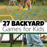 Kids playing games outside.