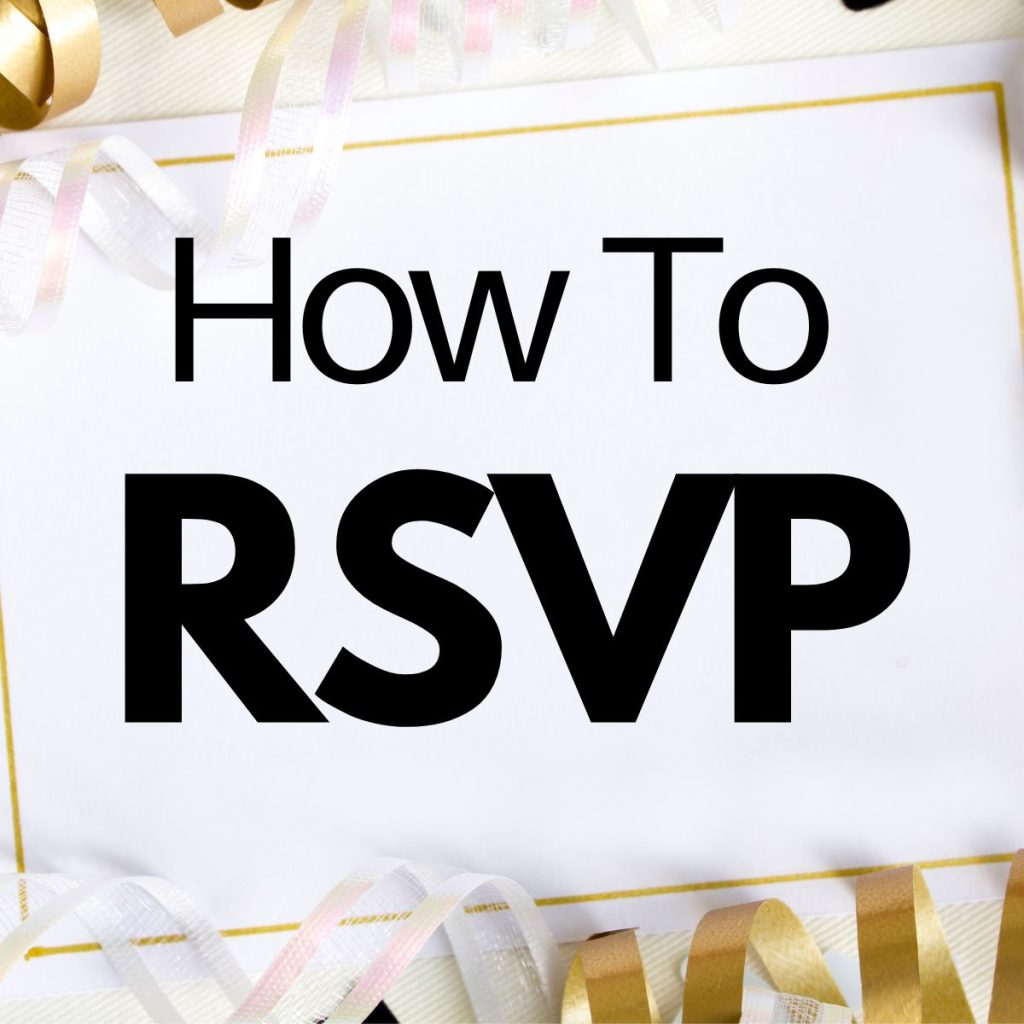 How To Respond To Rsvp Child S Birthday Party