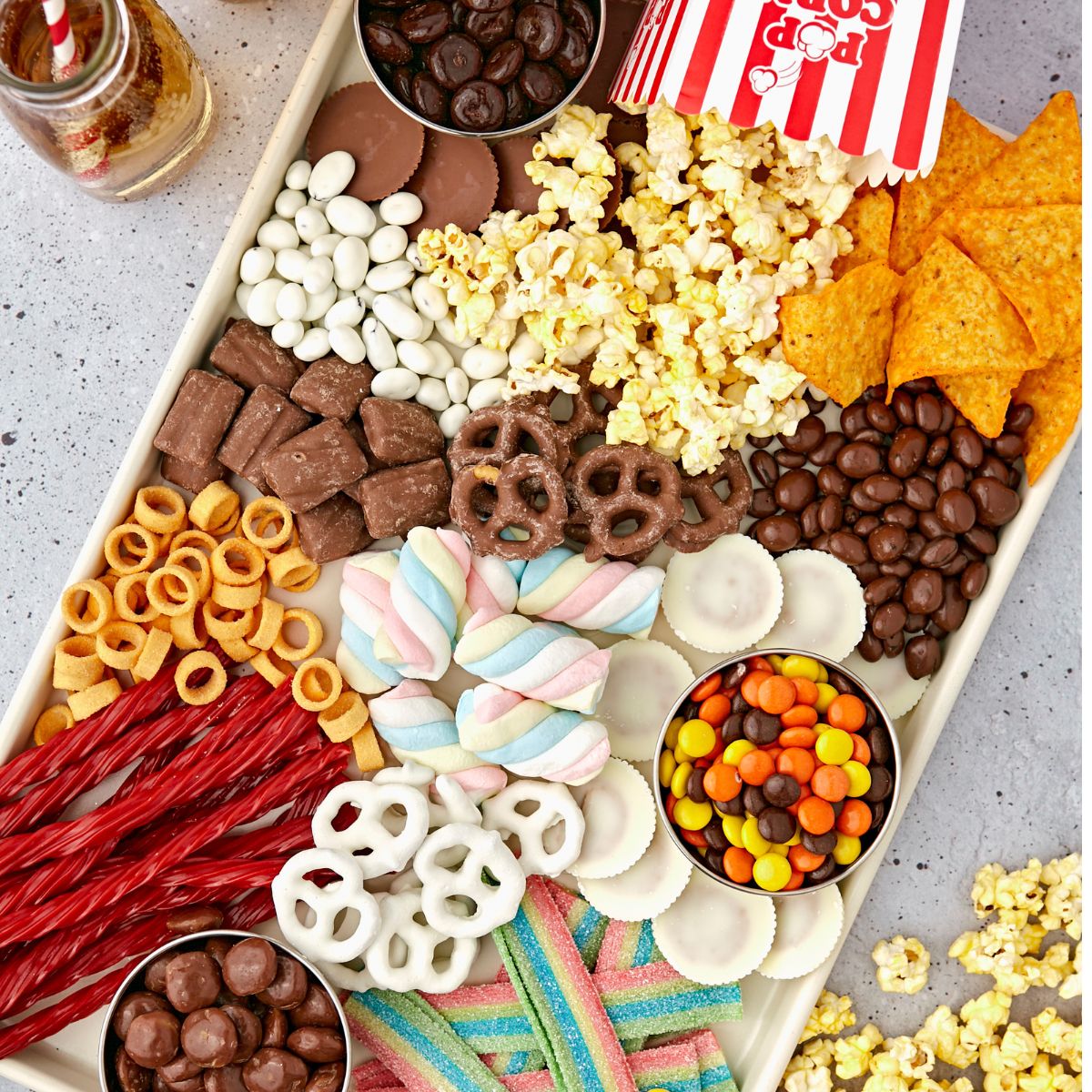 Movie Night Snacks Board