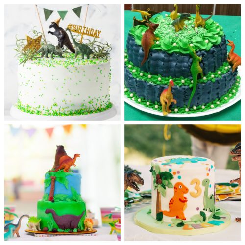Minimal Dinosaur Cake – Creme Castle