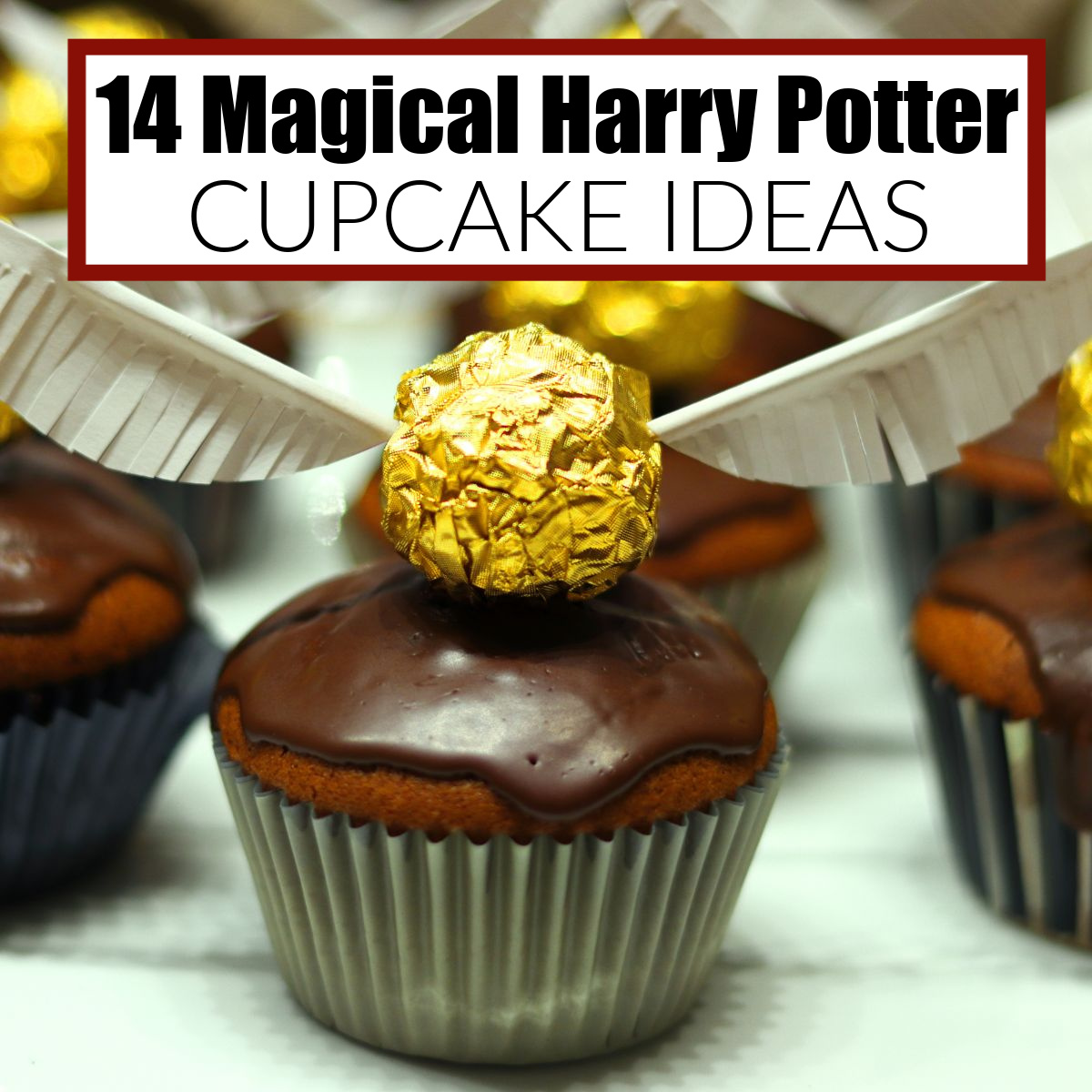 Easy Harry Potter Themed Cupcakes - Jonesin' For Taste