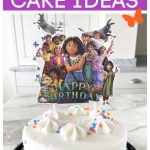 Birthday cake with Encanto cake topper.