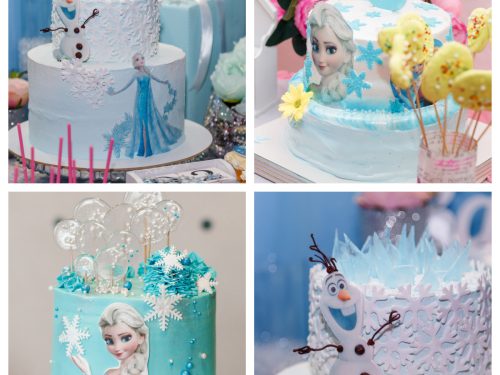 Dulce Trio Boutique Cakes - FROZEN❄️⛄️👑 Our most requested design in the # Frozen theme!!! Featuring the two beautiful sisters in a Watercolor  buttercream cake design decorated with deluxe sprinkles, white chocolate  drip
