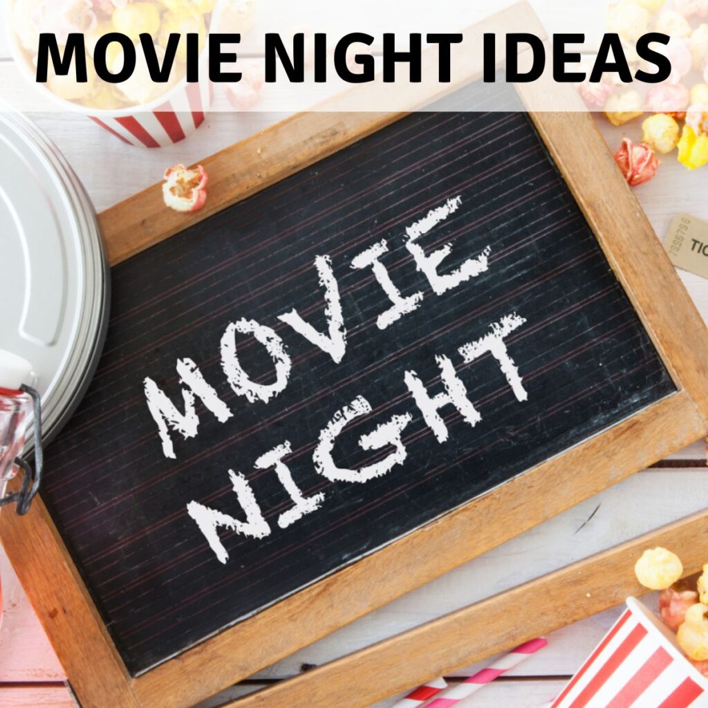 Movie night sign.