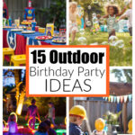 Superhero party, bubble party, glow party, and construction party.