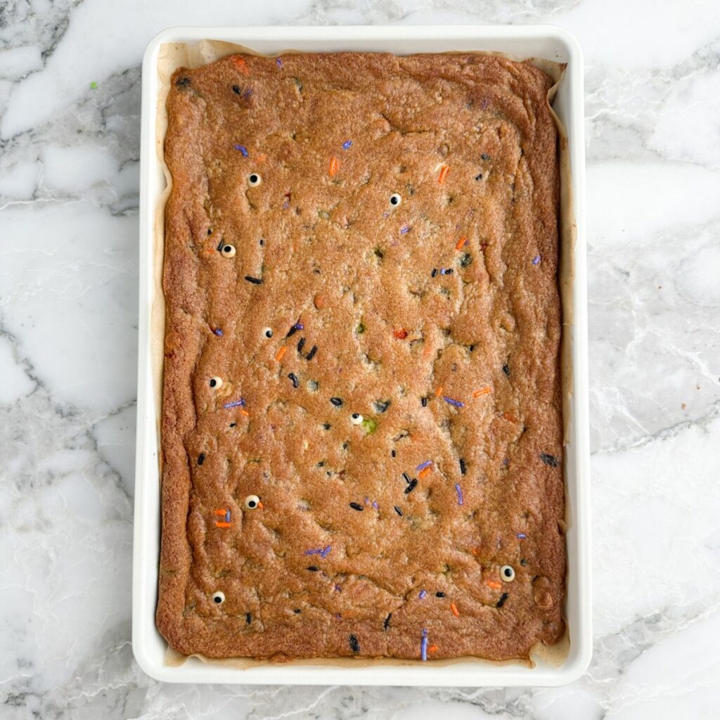 Sheet pan cookie bars.